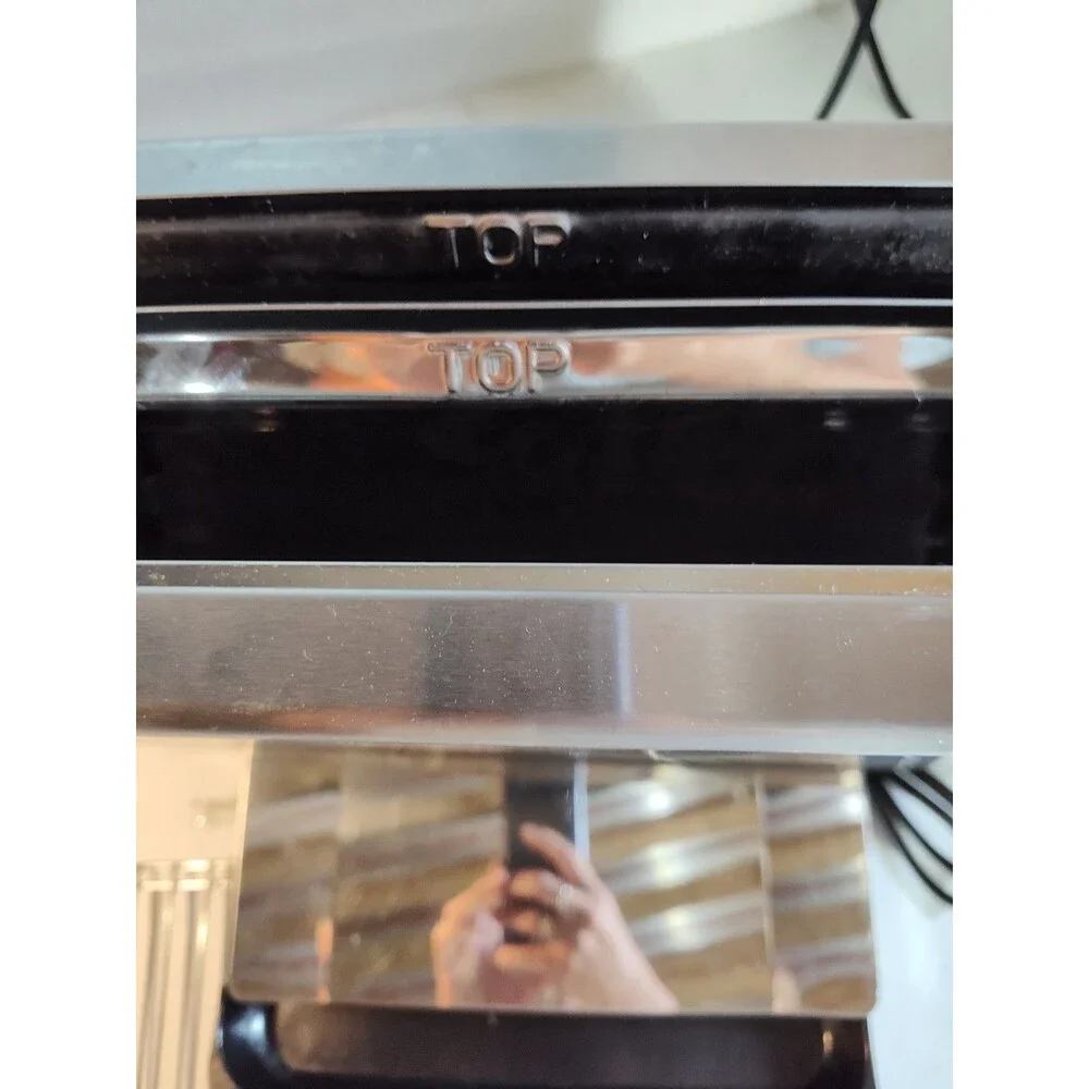 Ronco Ready Grill Indoor Cooking used RG1001BLDRM ss/black w/ basket B-2 (1102)